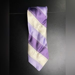 IKE BEHAR Brilliant Silk Tie Purple white‎ 61"